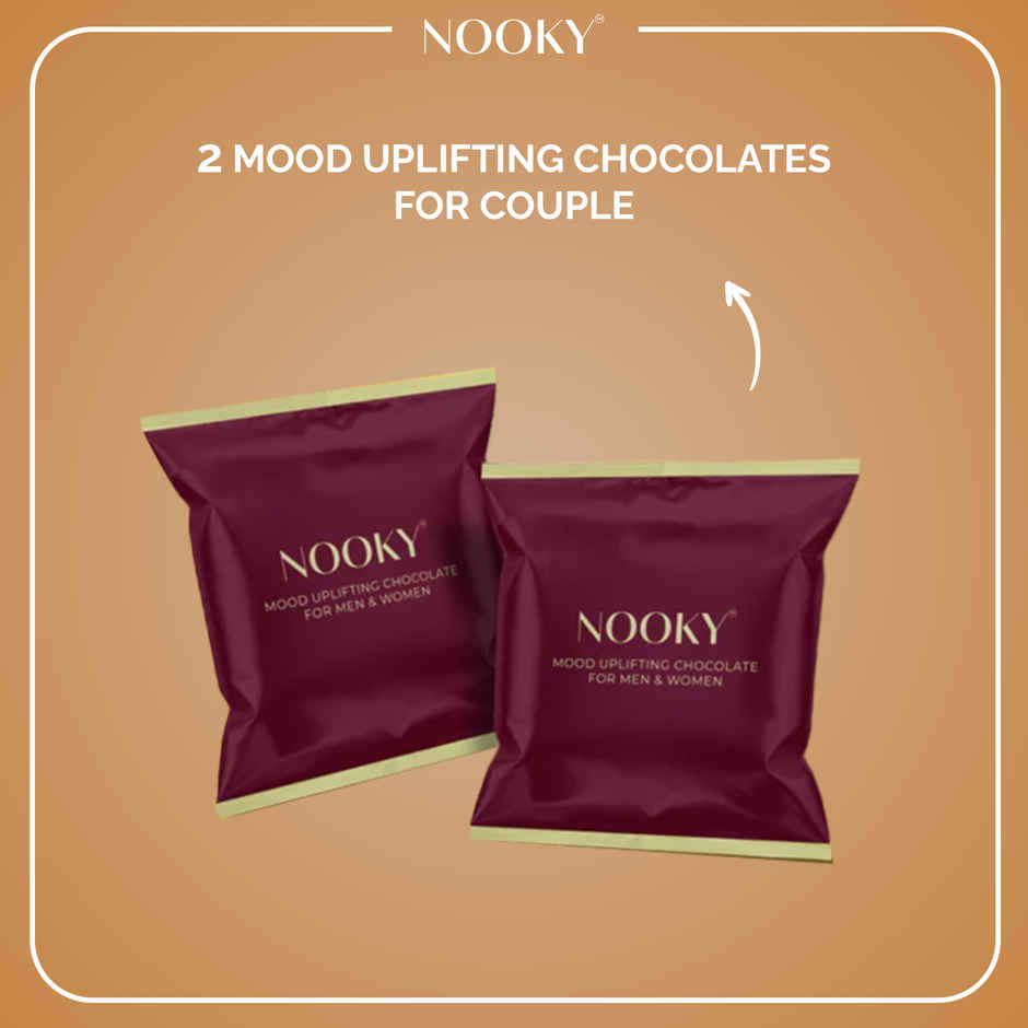 Nooky CONNECT 3 in 1 Intimacy Condom Kit Condom Chocolate and Blindfold