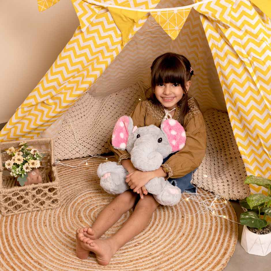 Mirada Elephant Plush Polka Dot - Grey 25 cm