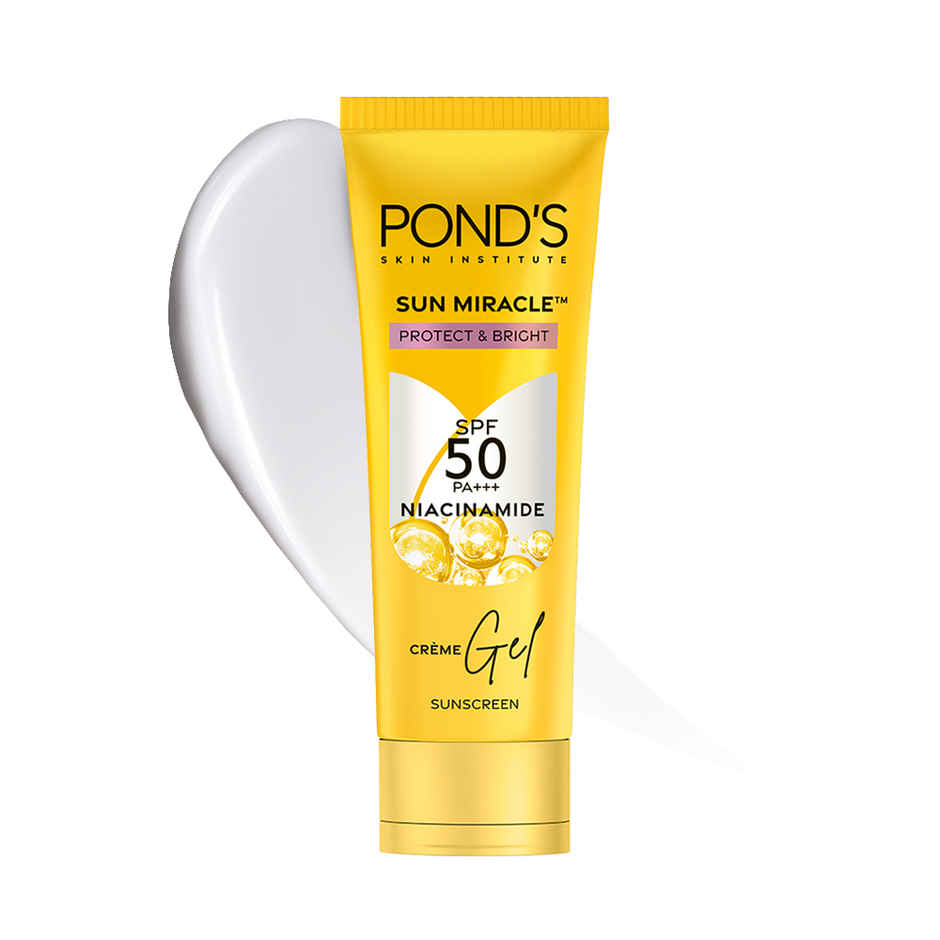 Pond's Sun Miracle SPF 50 PA+++ Creme Gel Sunscreen - Protect & Bright, With Niacinamide