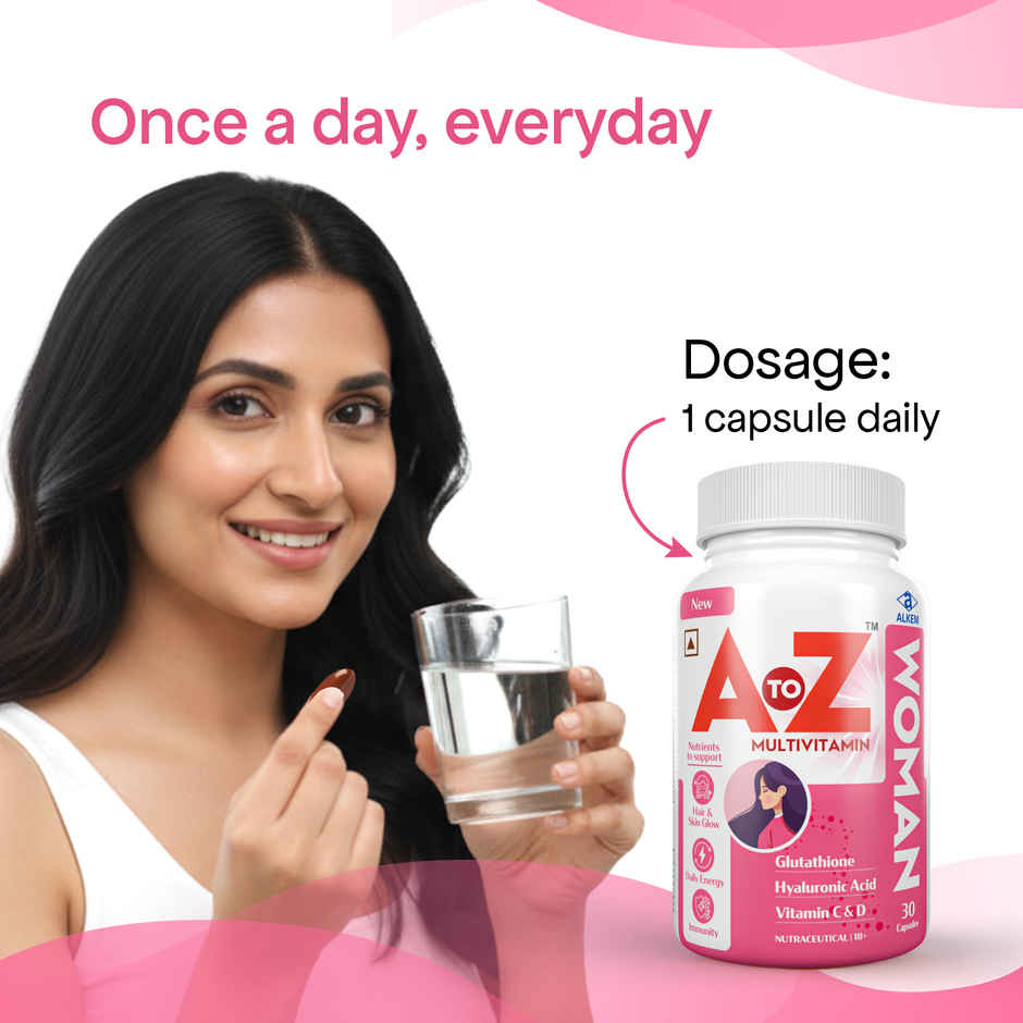 A to Z Woman Multivitamin | Skin, Hair, Hormonal Balance & Energy Support | Biotin, Iron & EPO