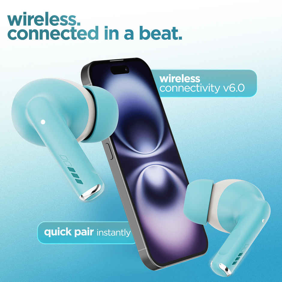 Dubstep Buzz X11 With 60 Hrs Playtime ENC TWS Earbuds | Blue