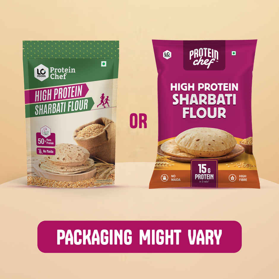 Protein Chef High Protein Premium Sharbati Atta | 50% More Protein With Select Multigrain
