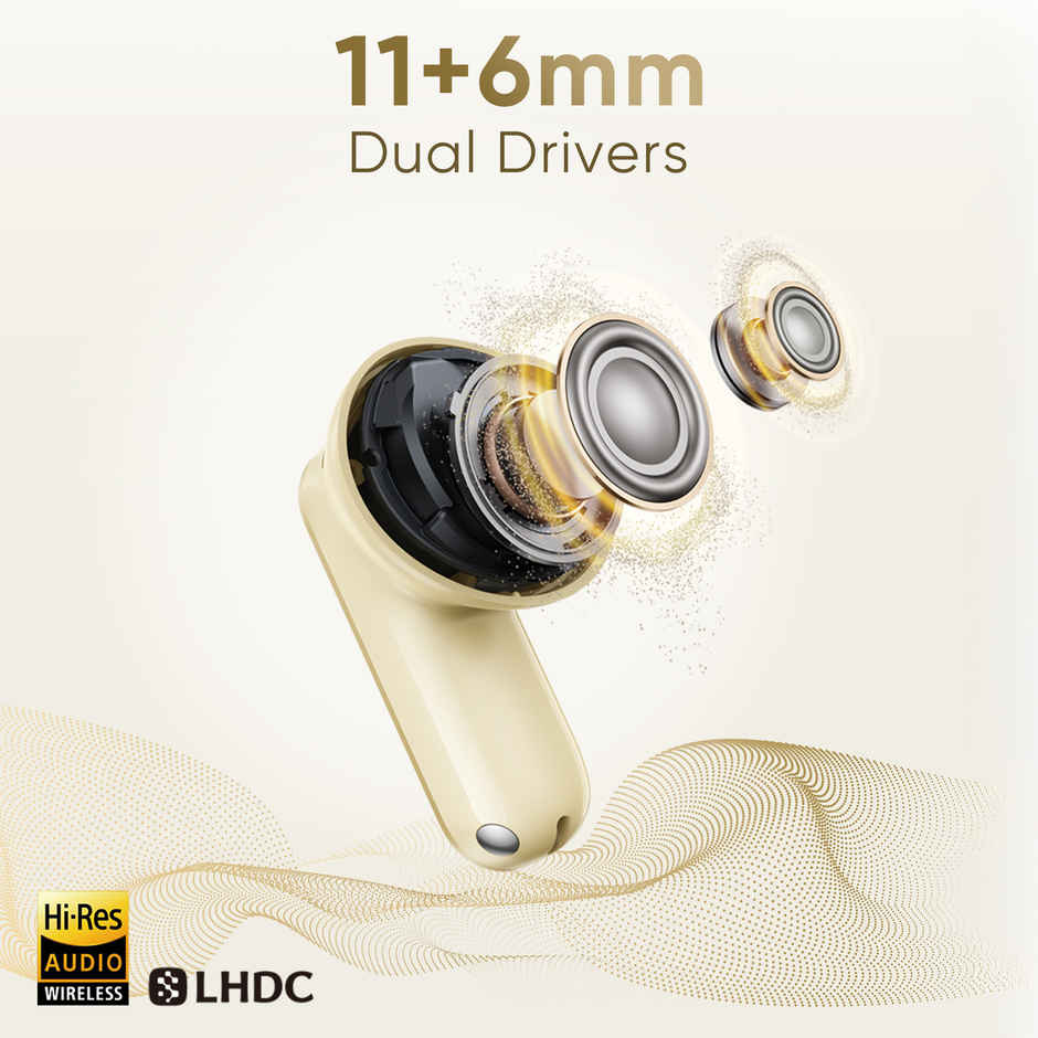 Realme Buds Air 8 | Dual Driver | ANC | 58H Playtime | Spatial Audio | IP55 | Bluetooth 5.4 | Master Grey