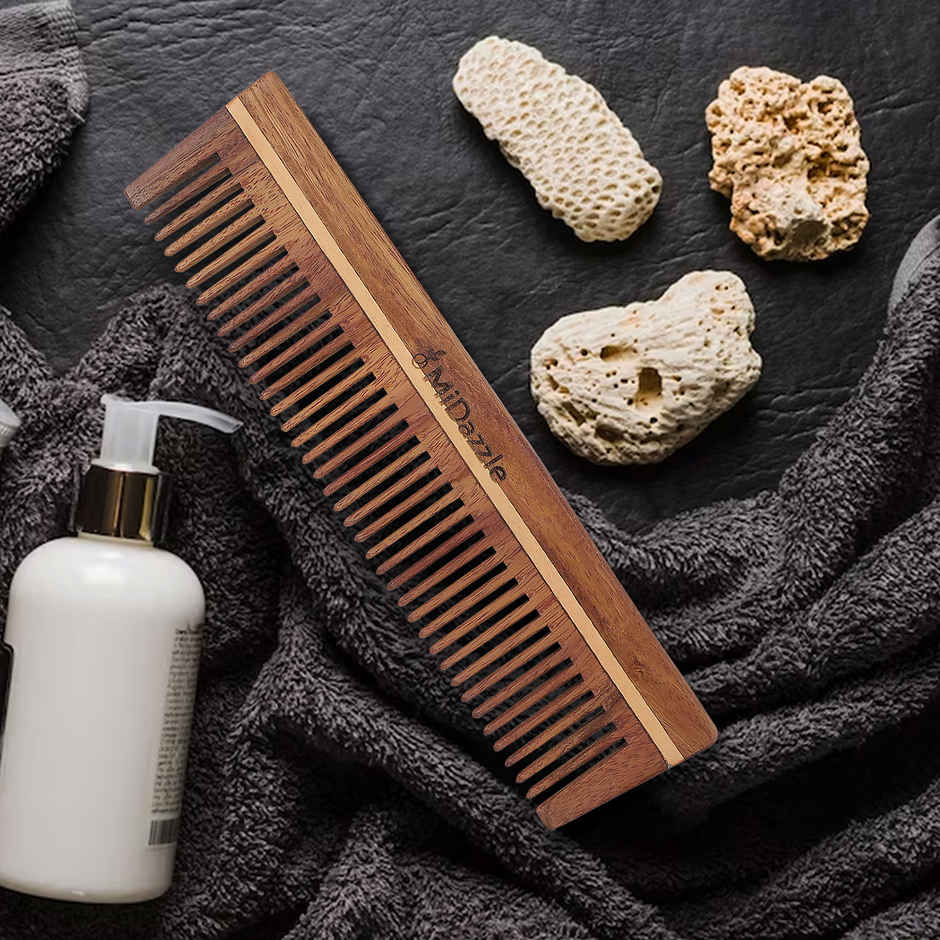Midazzle Natural Handcrafted Sheesham Rosewood Hair Comb | MIRC2002