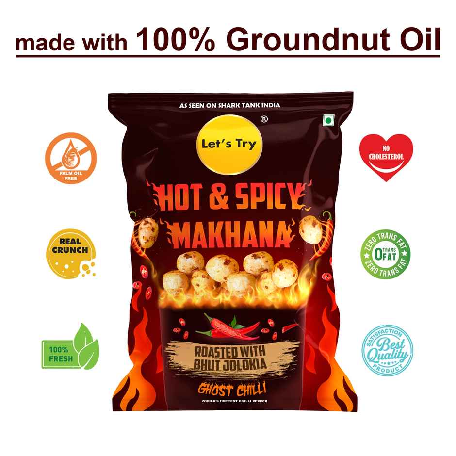 Let'S Try Hot & Spicy Makhana