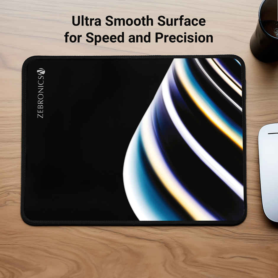 Zebroincs MSP-X2 Mouse Pad, Speed and Precision Operation, Smooth Cloth Surface  - Black