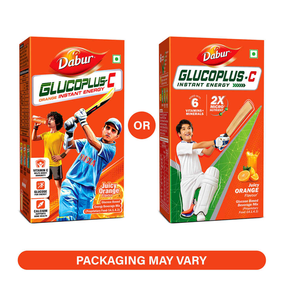 Dabur Glucoplus-C Orange Instant Energy Glucose Powder