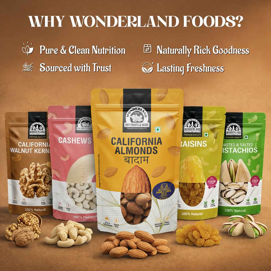 Wonderland Foods California Almonds (NP Badam)