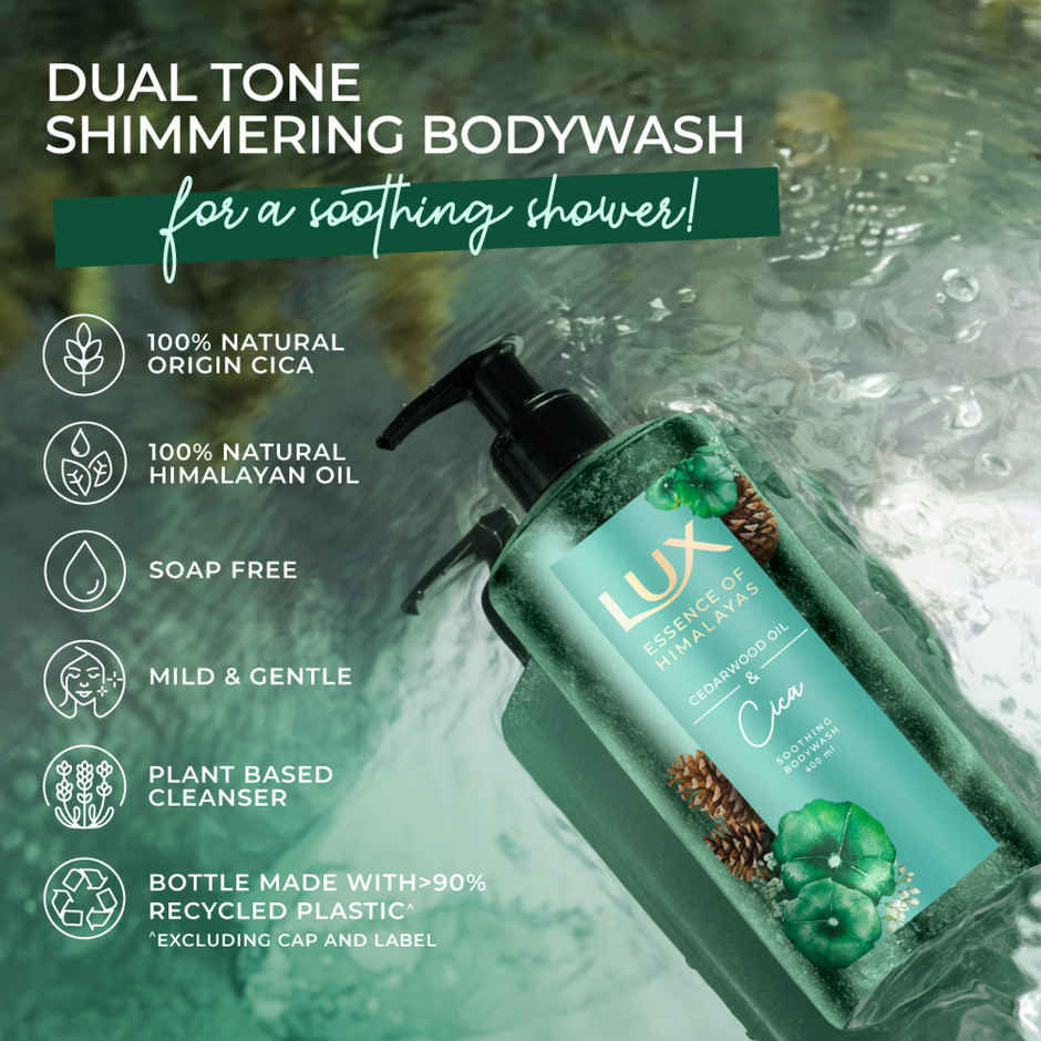 LUX Essence of Himalayas Cedarwood Oil & Cica Soothing Body Wash