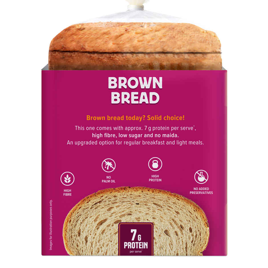 Protein Chef 37g Protein Brown Bread, No Maida No Preservatives