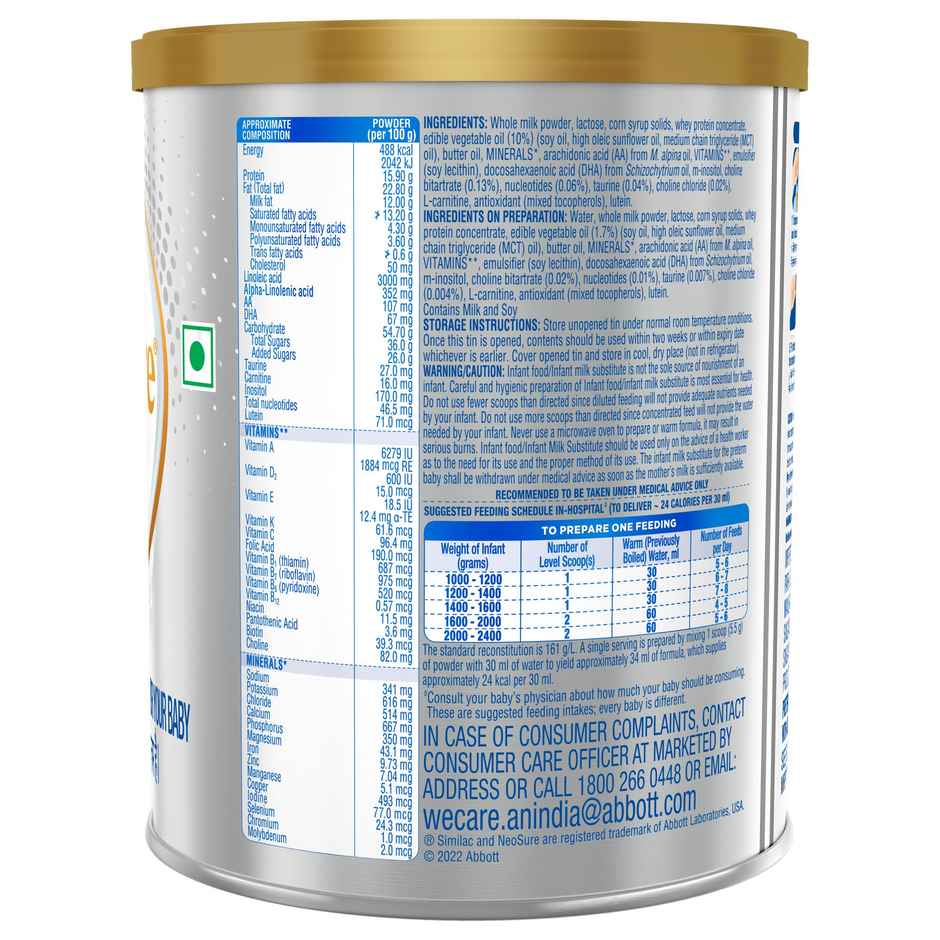 Similac Neosure Preterm Infant Formula Powder | Tin