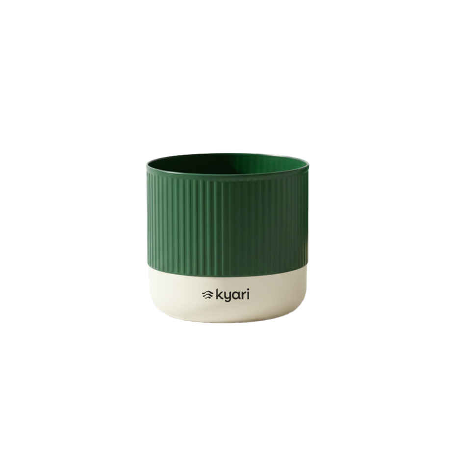 Kyari Self Watering Green Mylo Pot | Indoor Plant Pot