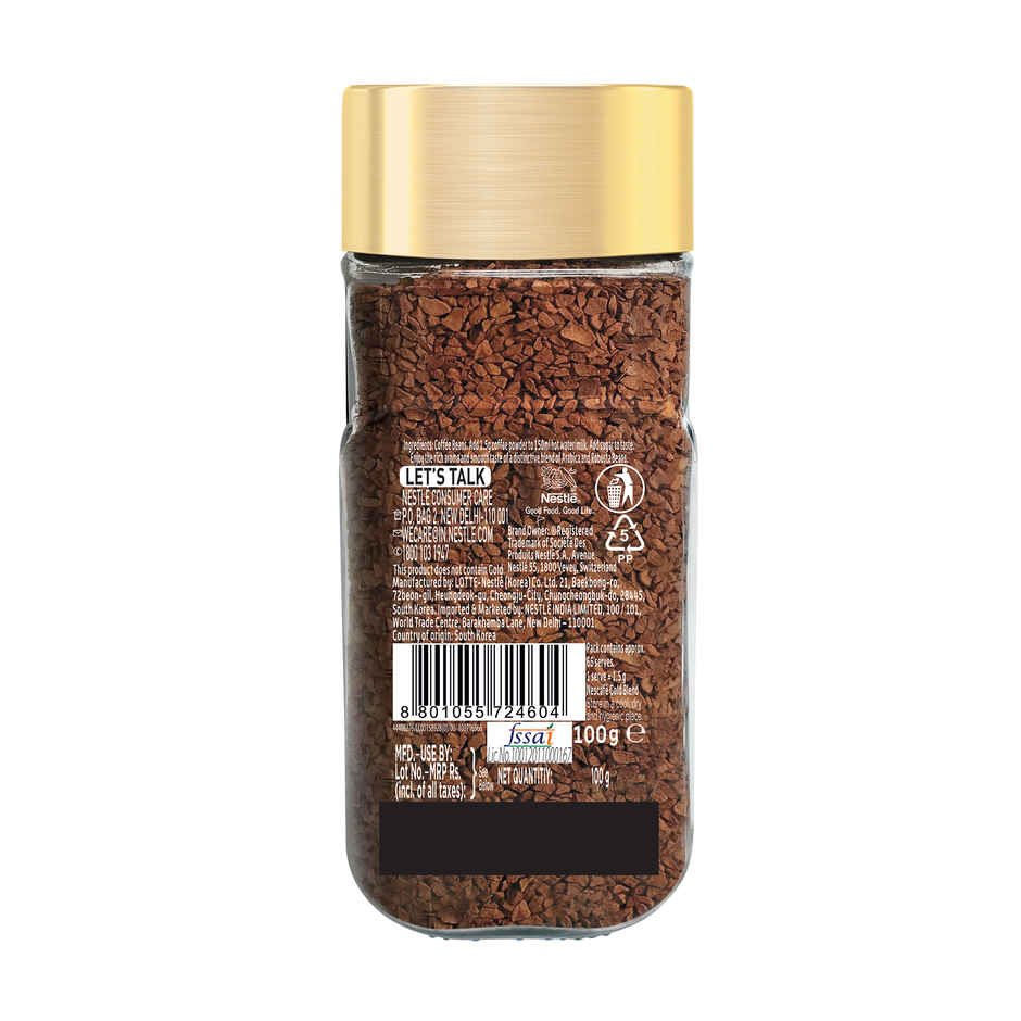 Nescafe Gold Blend Rich and Smooth Arabica and Robusta Instant Coffee