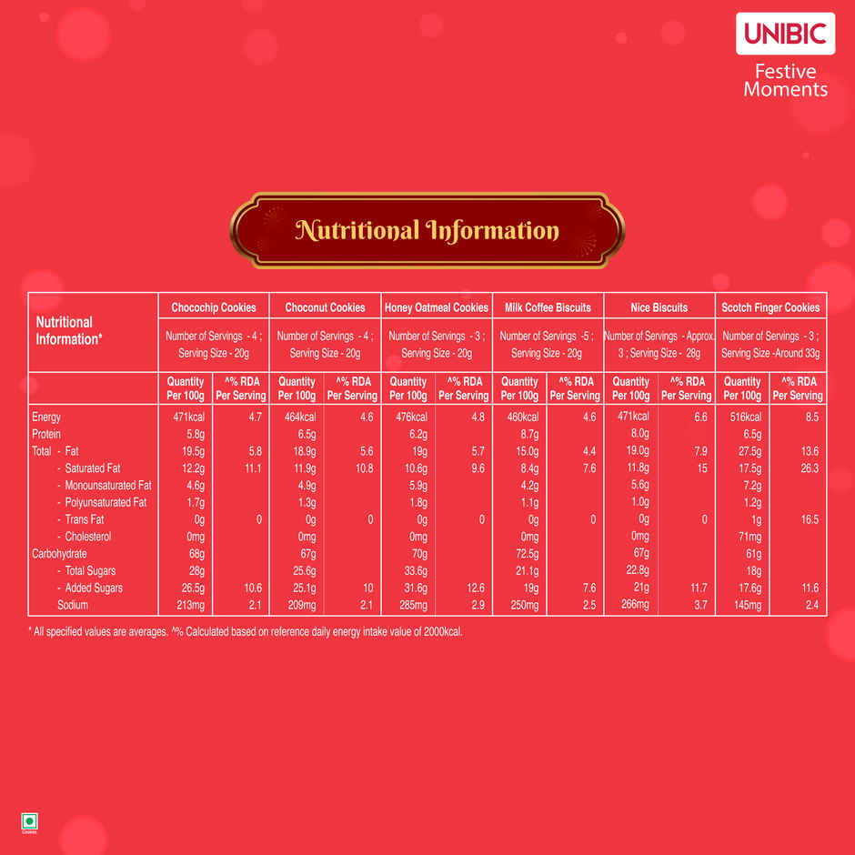 UNIBIC Cookies Festive Moments