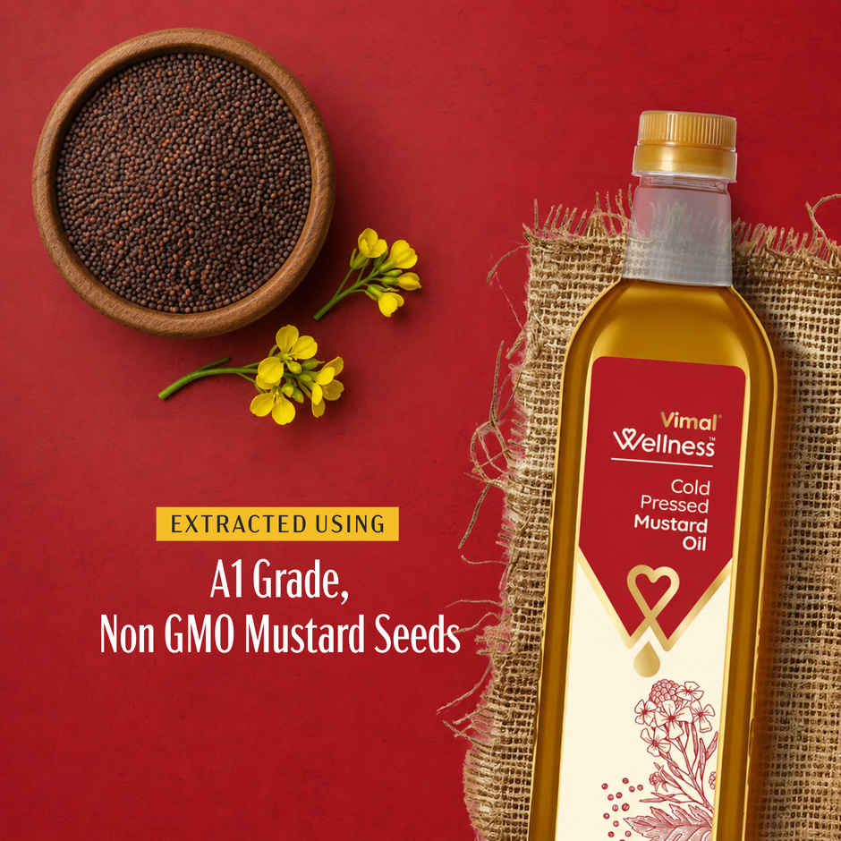 Vimal Wellness Cold Pressed Mustard Oil 1L