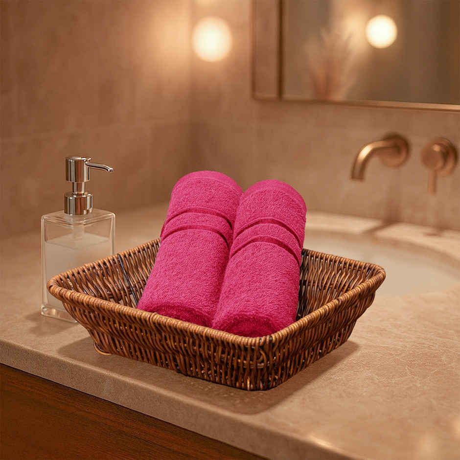 Mytrident Cotton Hand Towel | 400 GSM | Gym Towel Set - Candy Glow