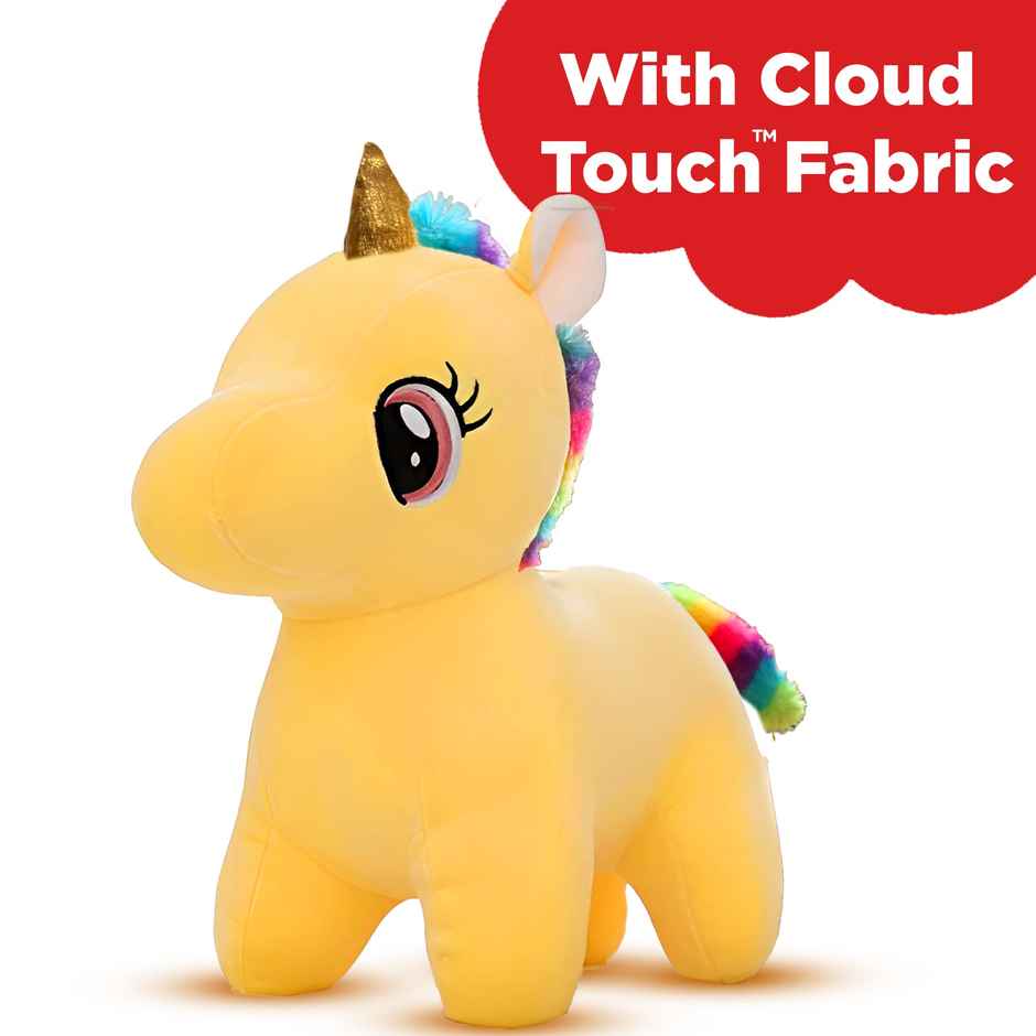 Michelle's Unicorn Yellow Plush Soft Toy for Kids and Adult | Perfect For Gifting