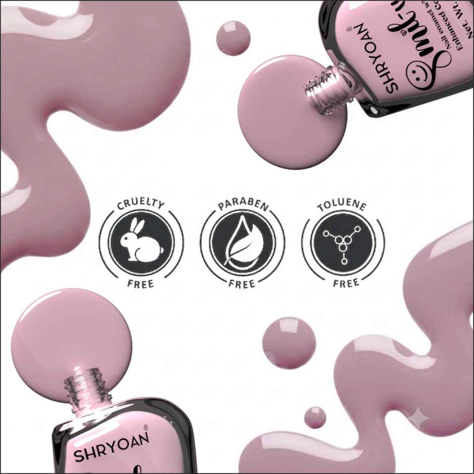 Shryoan Smily Nail Enamel with Enhanced Colour | Dusty Lavender