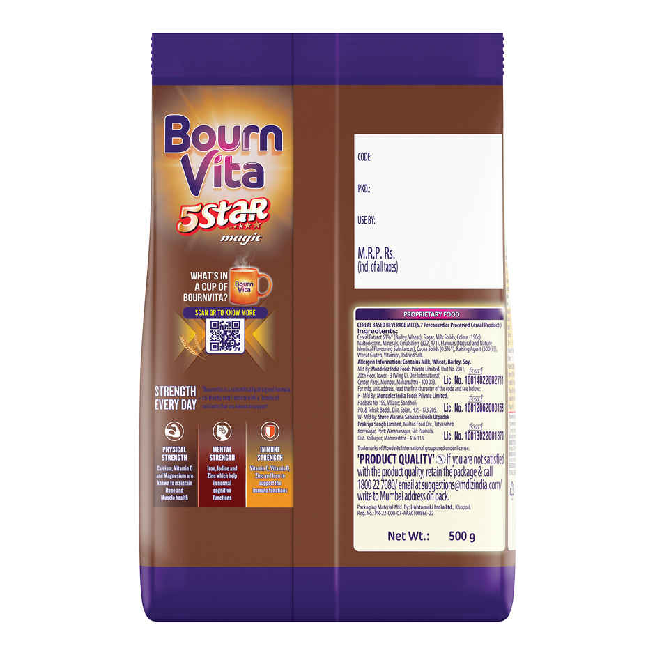 Bournvita 5 Star Magic Nutrition Drink Pouch