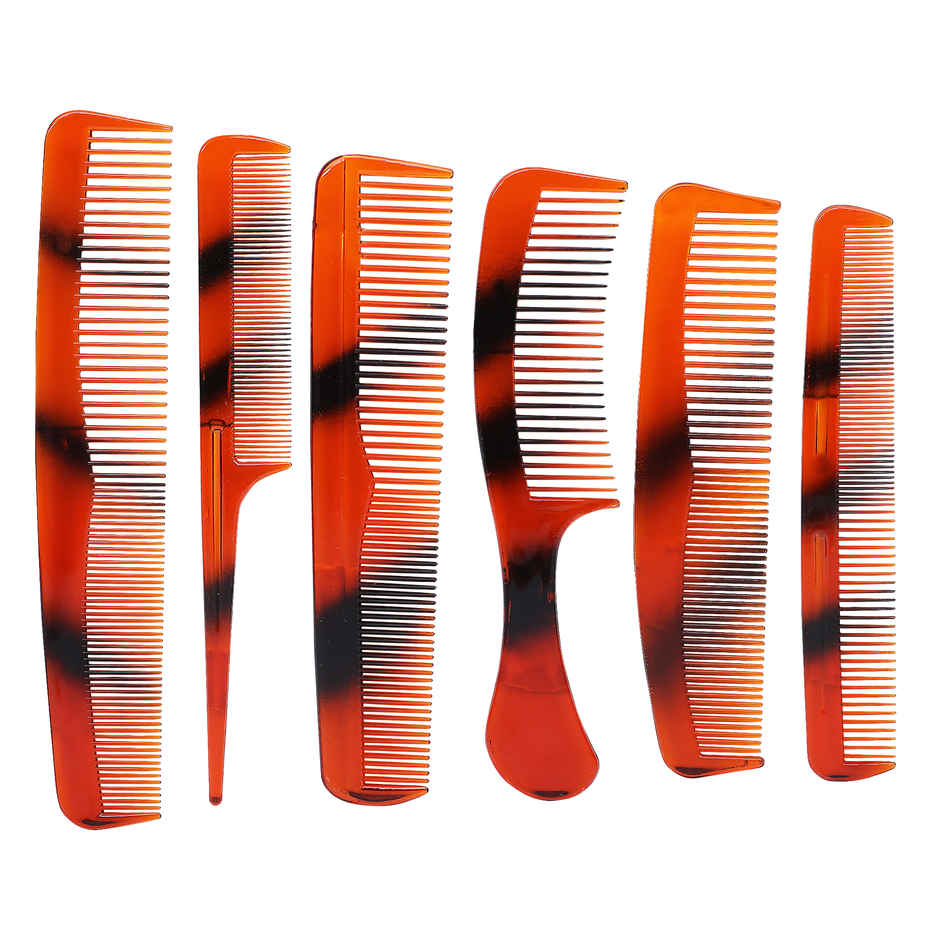 Midazzle Hair Comb Set of 6 (MIOC2902) Assorted