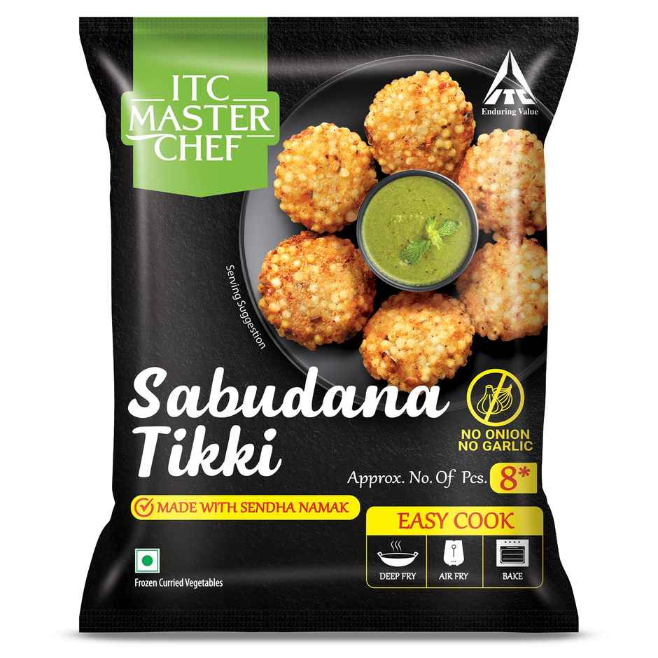 ITC Master Chef Sabudana Tikki | No Onion | No Garlic | 8 pieces