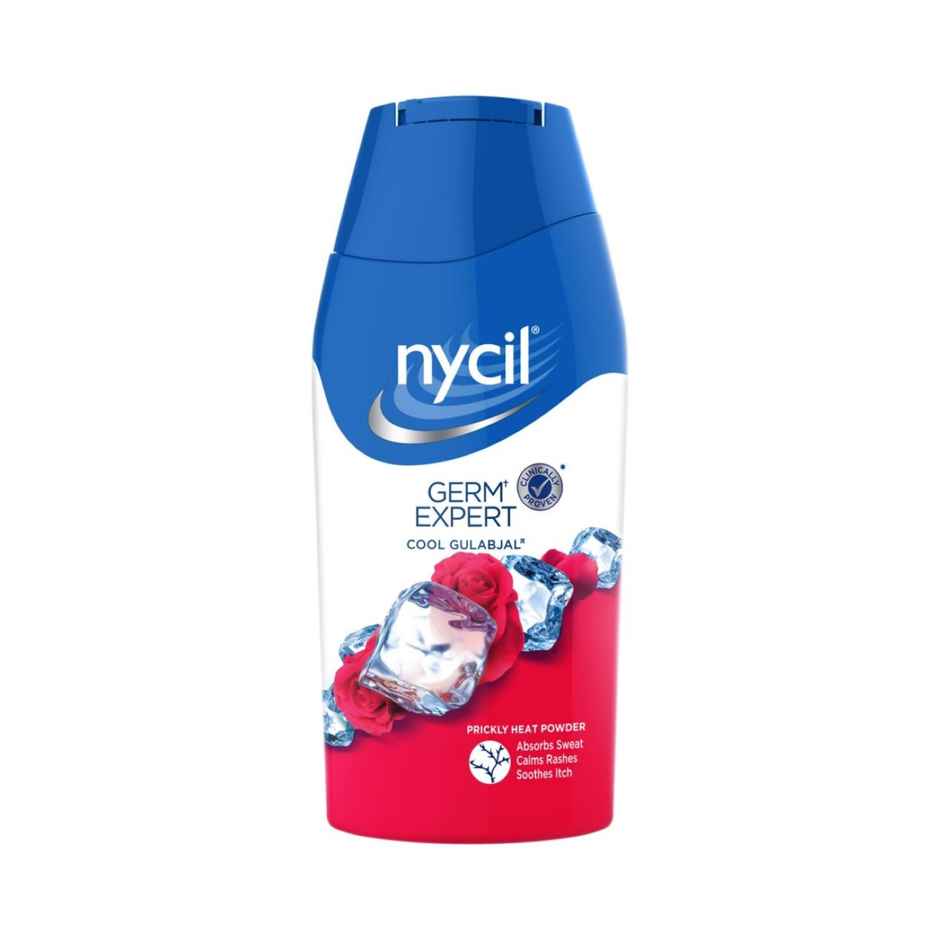 Nycil Germ Expert Prickly Heat Powder | Cool Gulabjal