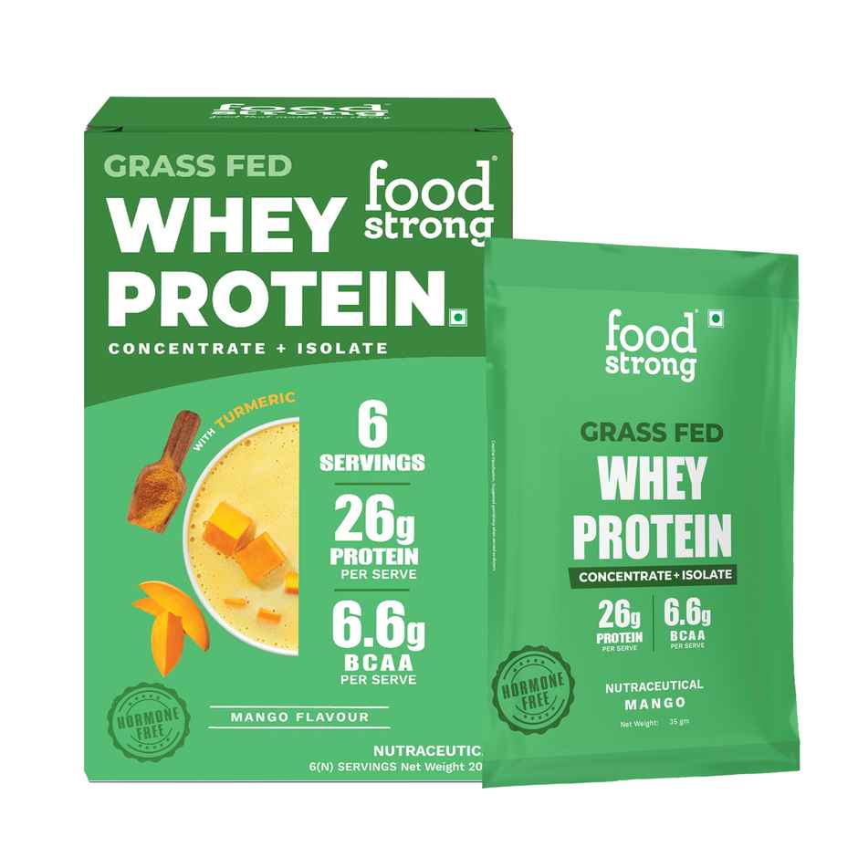 FOODstrong Whey Protein Powder | Concentrate - Isolate | Mango | Hormone Free