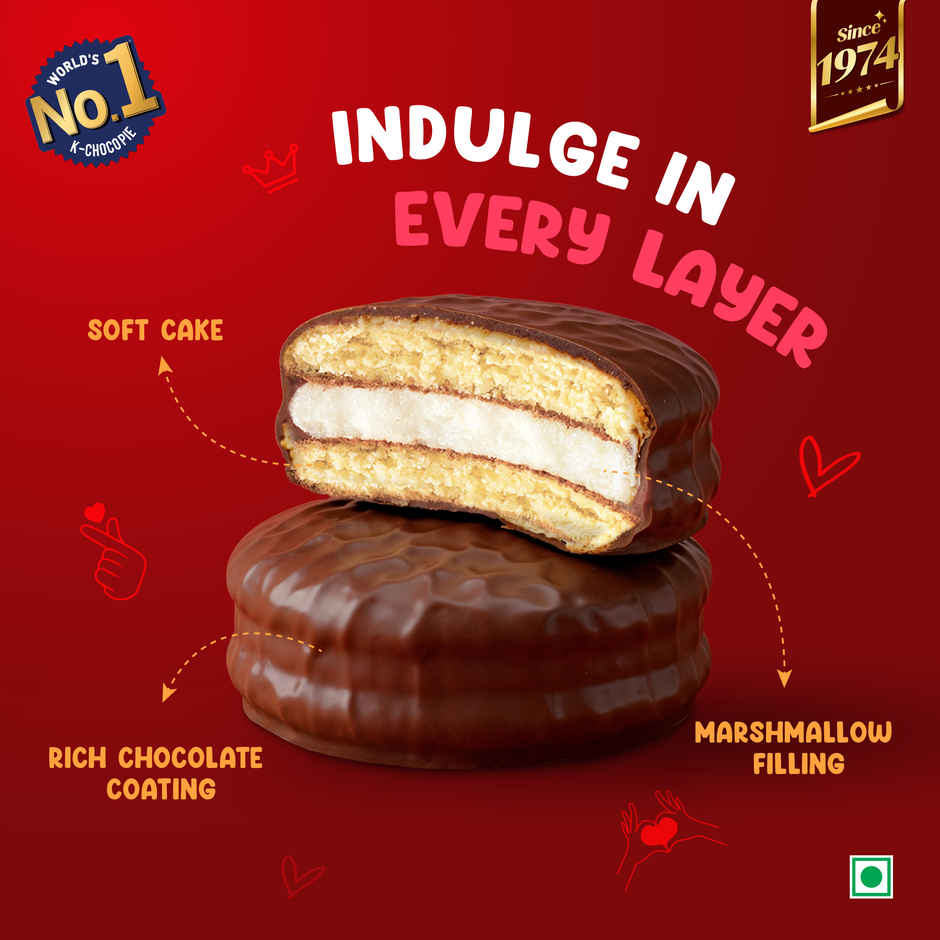 Orion Choco Pie Chocolate Coated Soft Biscuits