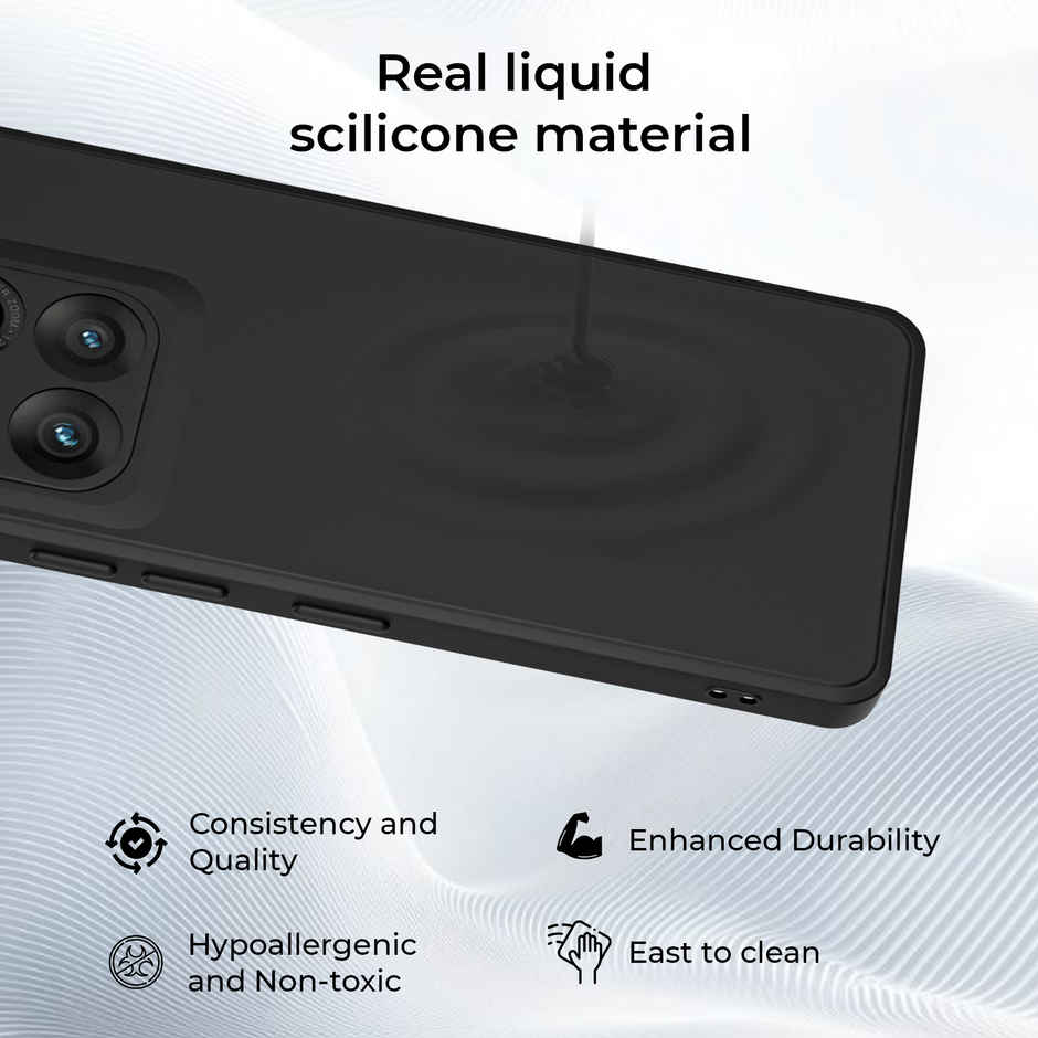 Artistque Case For Motorola G67 Power / G57 Power 5G Back Cover | Plain Liquid Silicone Cover
