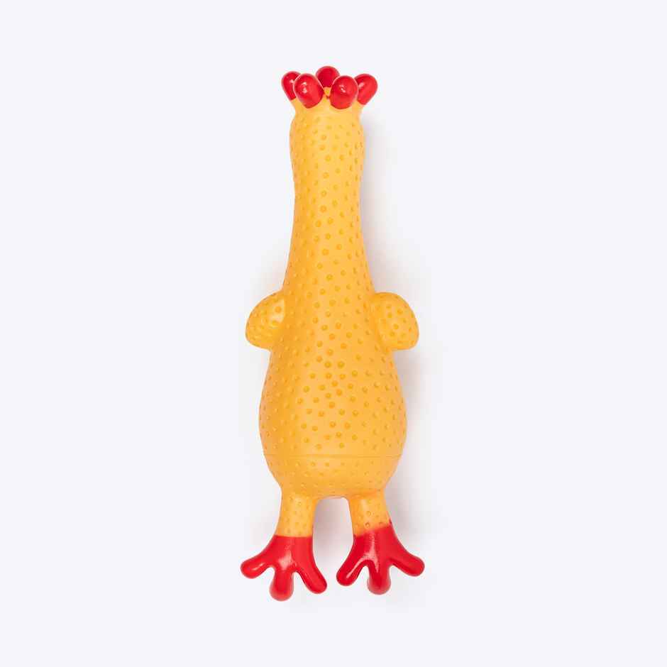 TLC Henny Penny Squeaky Chew Toy for Dogs Yellow