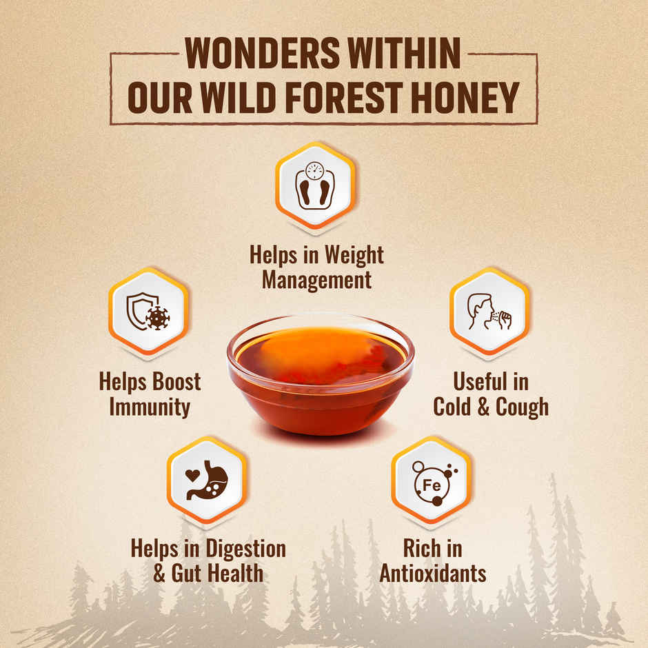 House Of Veda Organic Honey | Wild Forest