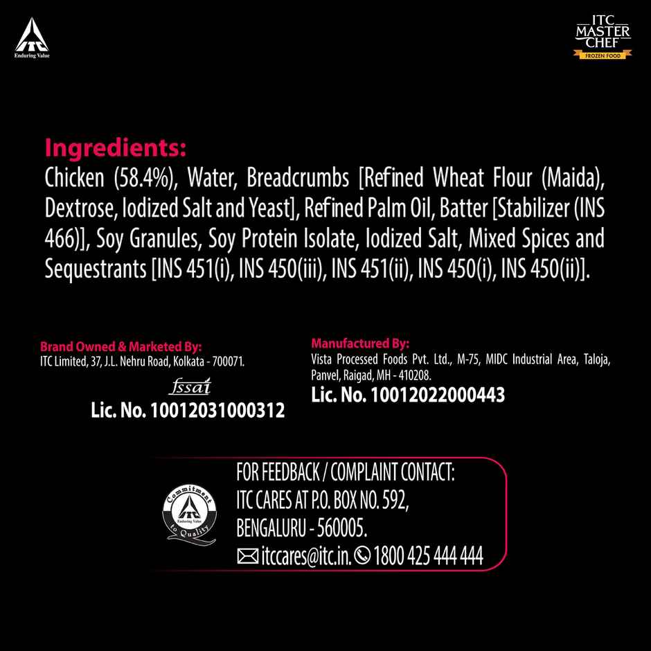 ITC Master Chef Chicken Popcorn | Source of Protein | No Added Preservatives | 55 pieces