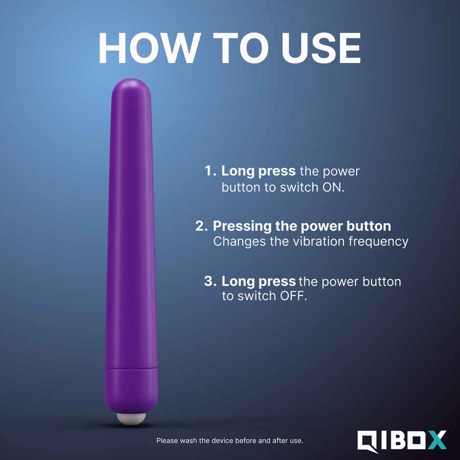 QIBOX Blush Vibrating Stick Personal Massager