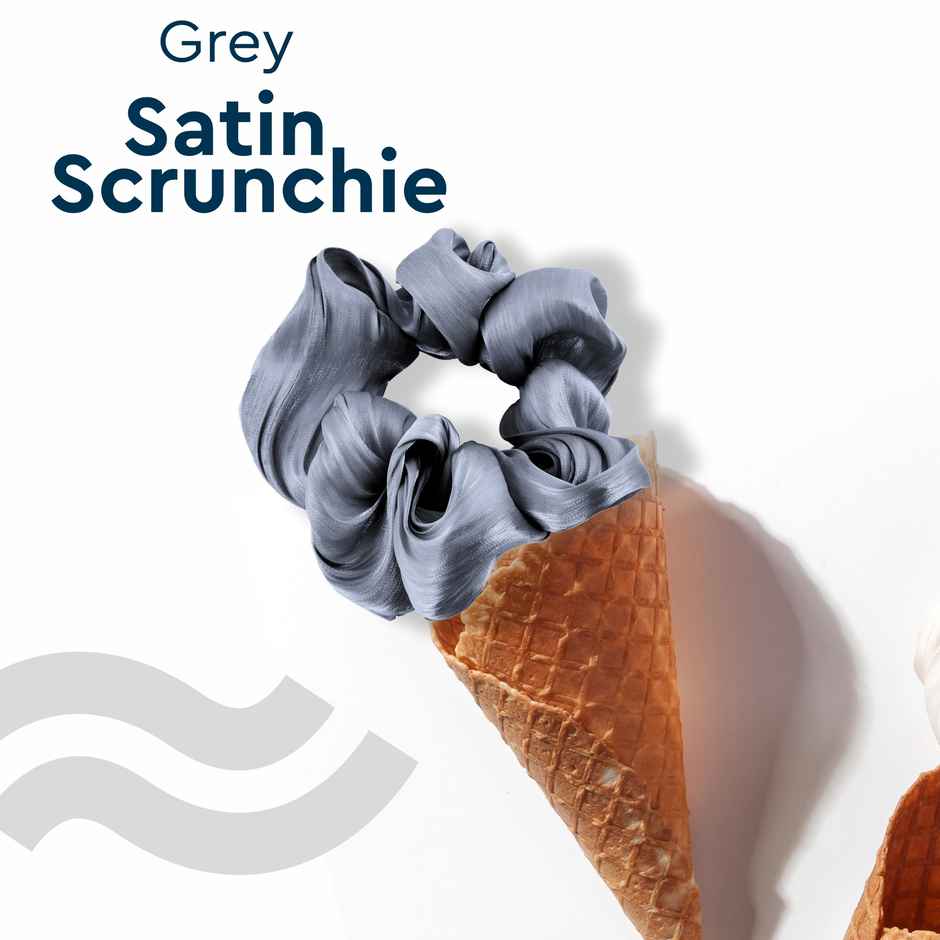 Gubb Satin Scrunchie | Grey