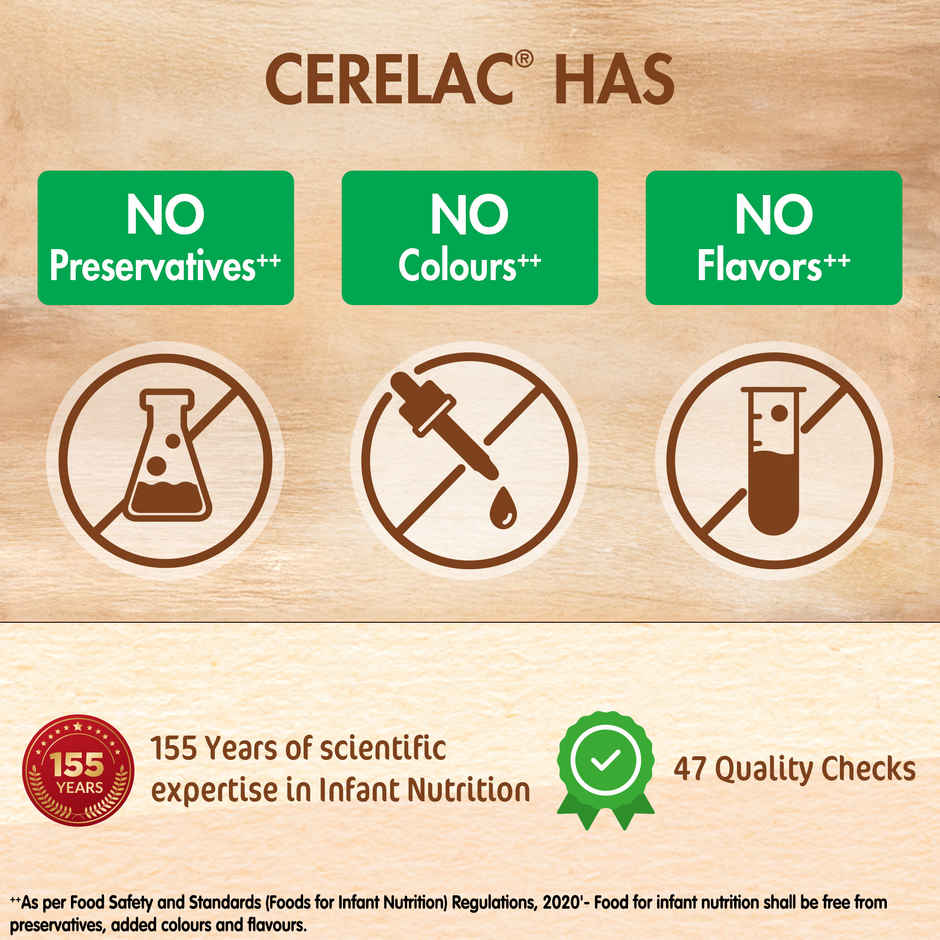 Nestle Cerelac 5 Grains & Fruits Baby Food Cereal, No Refined Sugar & No Preservatives, 18 to 24 Months Baby