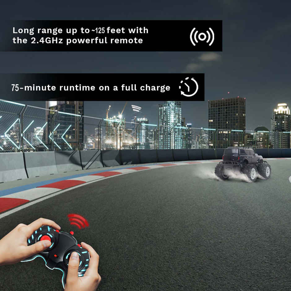 Race N Roll Off Roader Rechargeable Remote Control Monster Truck - For Black