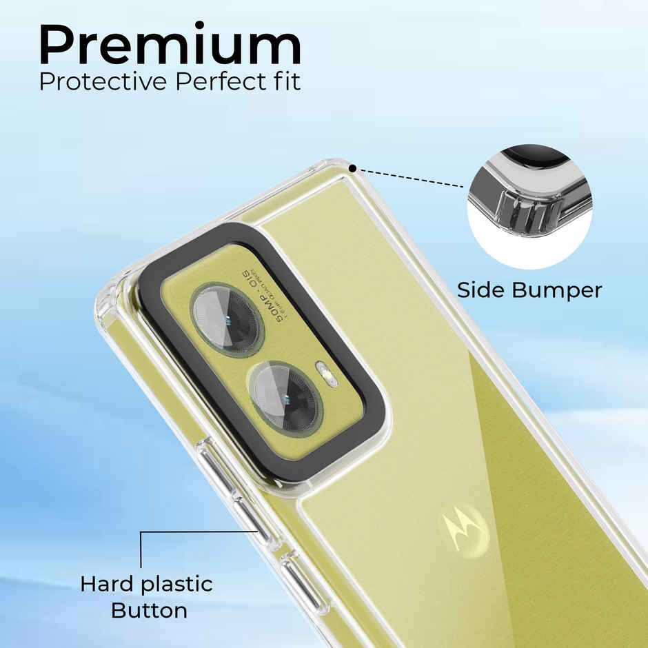 Artistque Case For Motorola Moto G85 5G Back Cover -Ultra Stylish Transparent TPU Cover