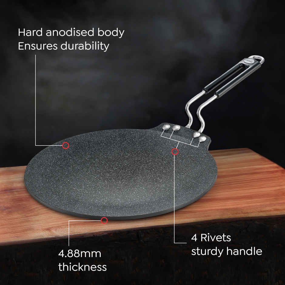 Prestige Durastone Dosa Tawa | 330 mm | Gas & Induction Compatible