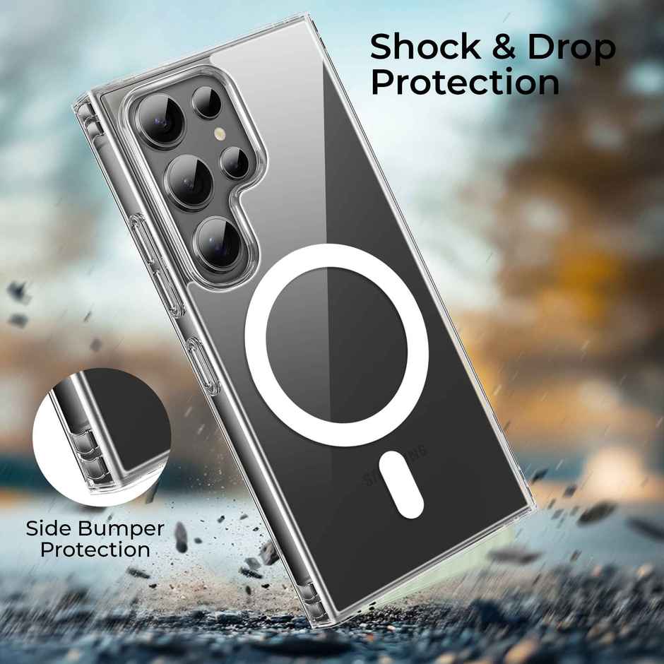 Artistque Case for Samsung Galaxy S24 Ultra 5g Back Cover - Transparent Clear Magsafe