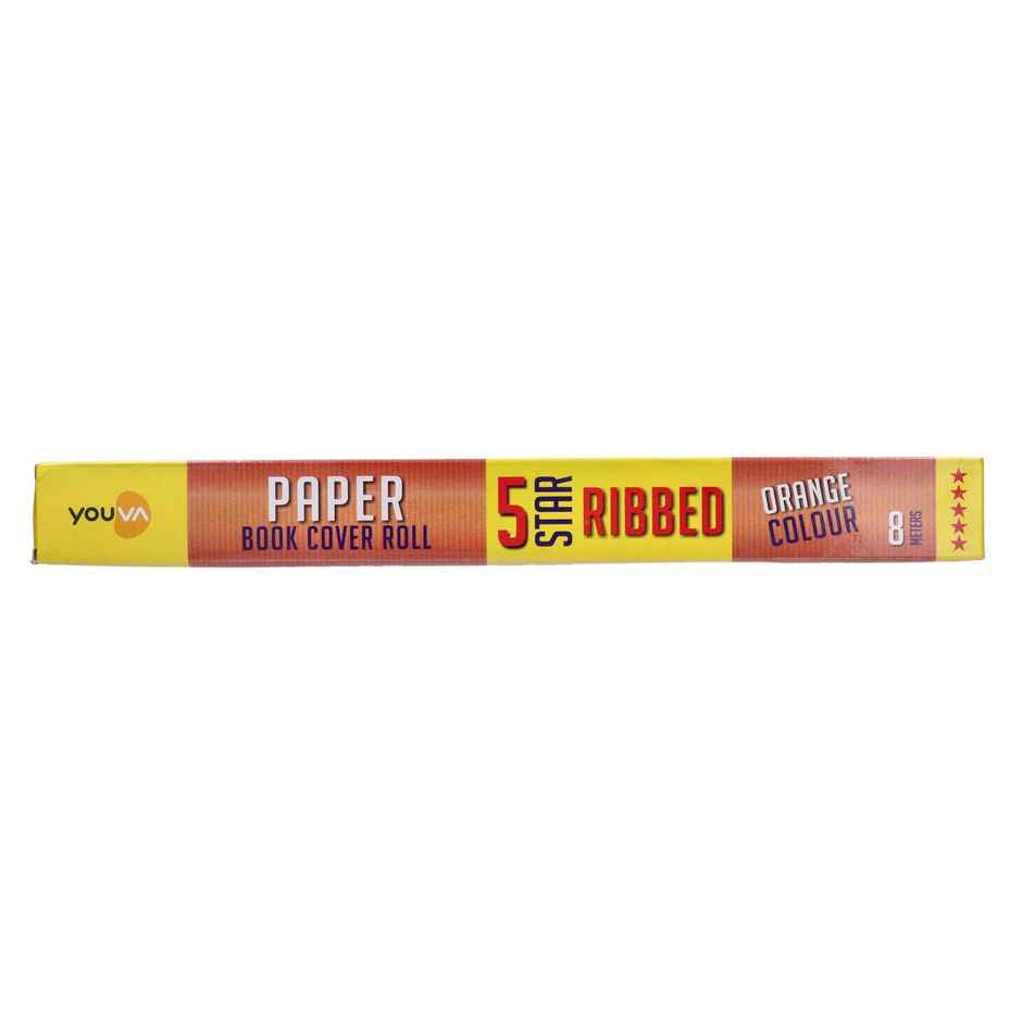 Navneet Youva Cover Paper Roll 5 Star 8 Meters Length x 35.5 Cm Height | Orange
