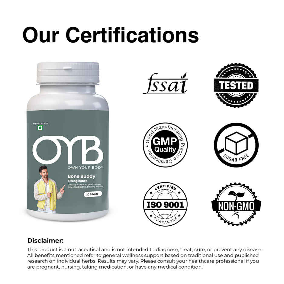 OYB Bone & Joint Support for Strong Bones, Flexible Joints & Easy Mobility
