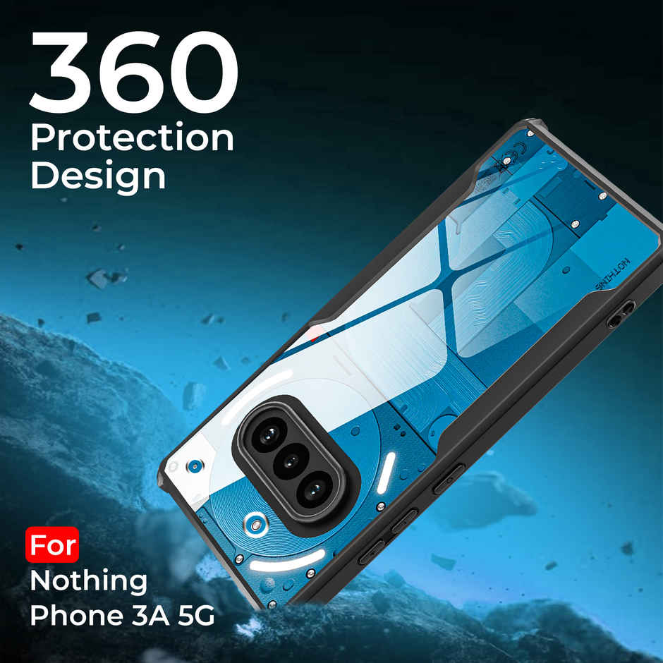 Artistque Case For Nothing Phone 3a Back Cover | Transparent Shockproof TPU Cover