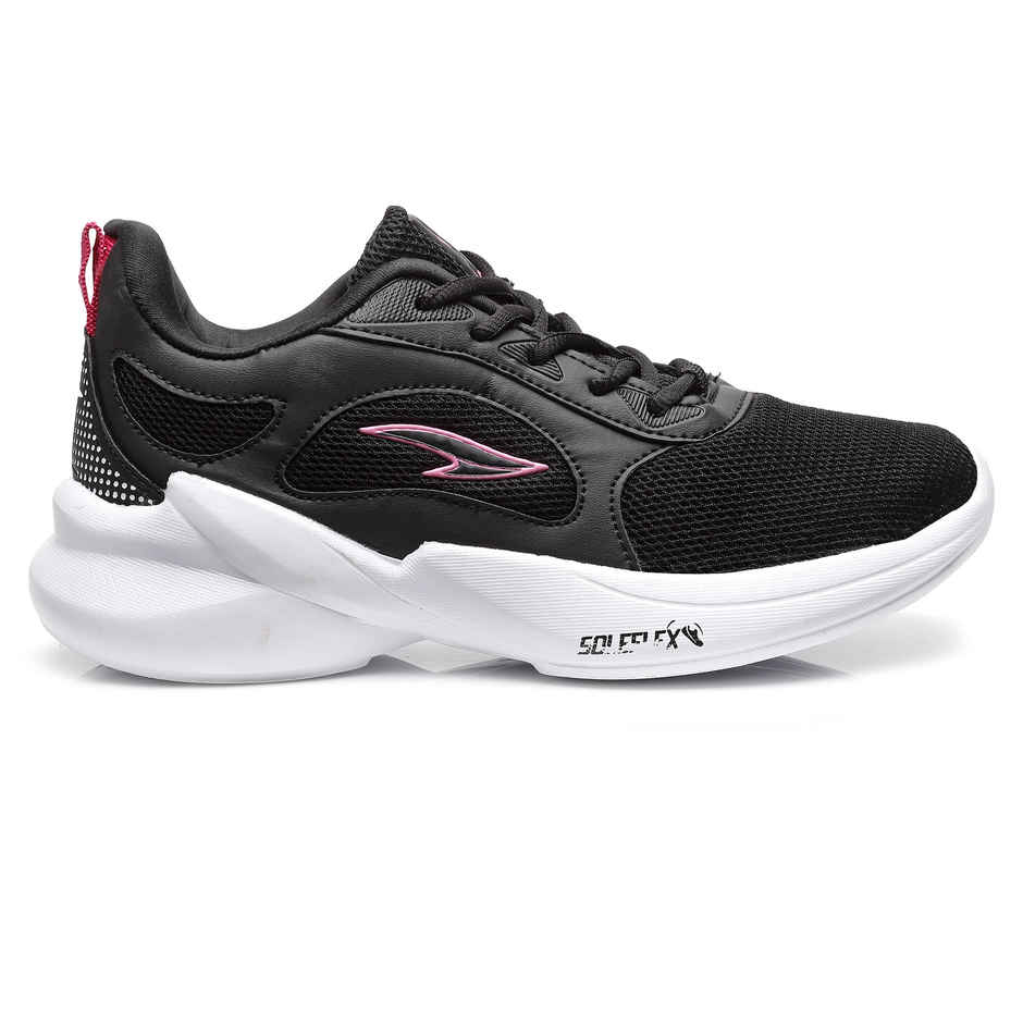 Asian Firefly-04 Women Black Rani Pink Sports Shoes (Size-5)