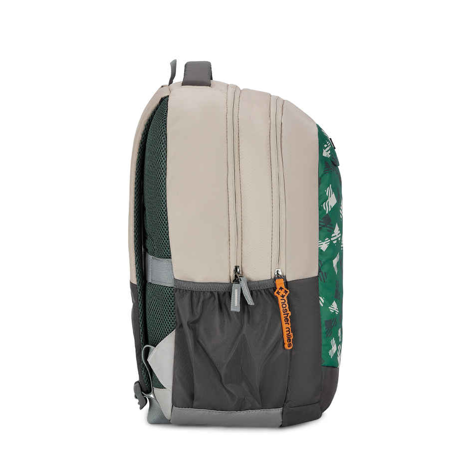 Nasher Miles Tetris Polyester Laptop Backpack with Rain cover | Cream - 36 L