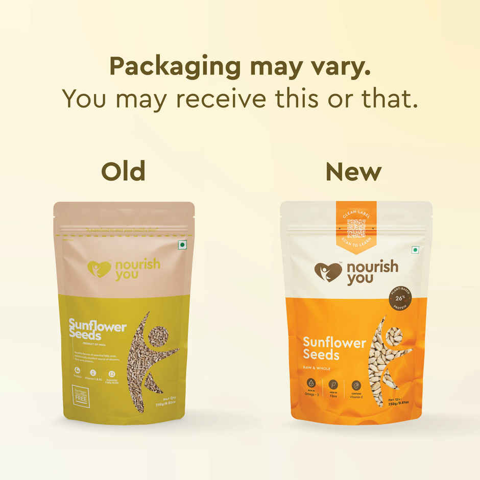 NOURISH YOU Organic Sunflower Seeds Sunflower Seeds - Raw Sunflower Seeds for Eating