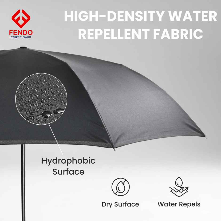 Fendo Reverse Auto Open Umbrella | Black | 25 Inch | 1 Fold