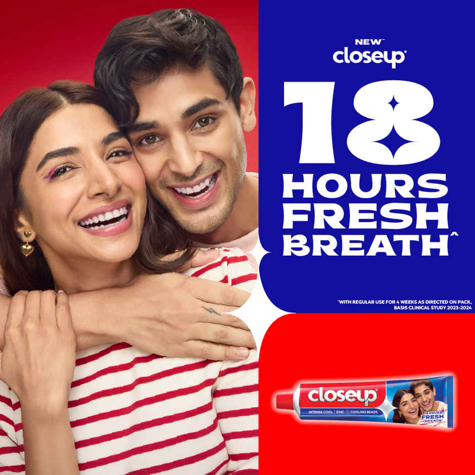 Closeup Intense Cool Gel Toothpaste for Long Lasting Fresh Breath