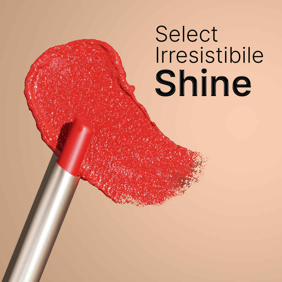 Swiss Beauty Select High On Shine Creamy Lipstick | With Mirror-Shine Finish | 02 Ultra Nude