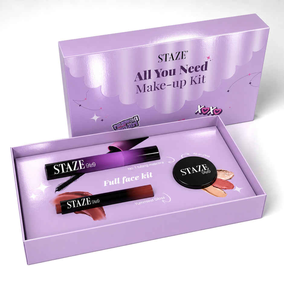 Staze All You Need Makeup Essentials Gifting Kit | Rakhi Gift Set for Sister