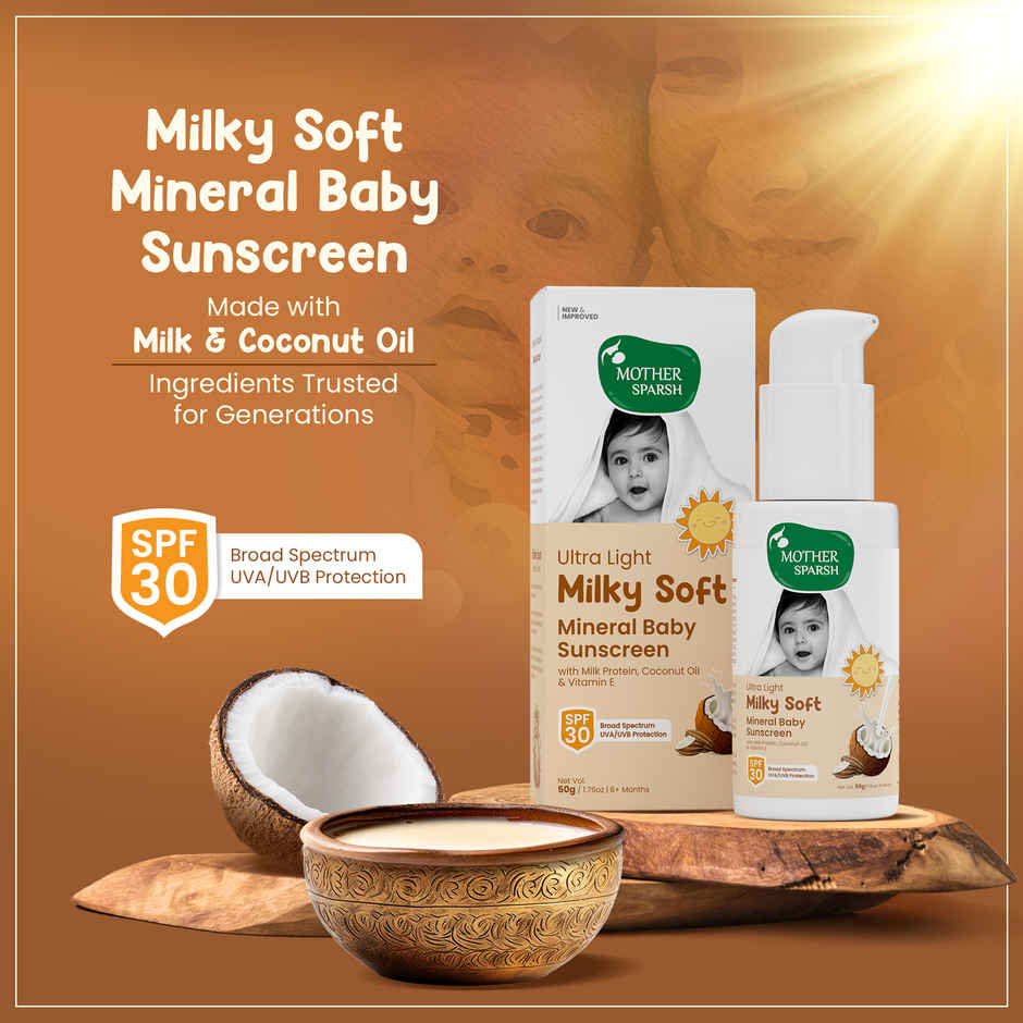 Mother Sparsh Ultra Light Milky Soft Baby Sunscreen